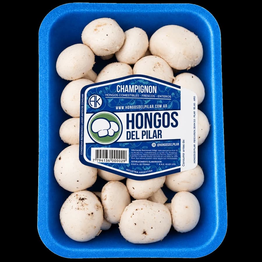 Champignon entero — Bandeja 200 g